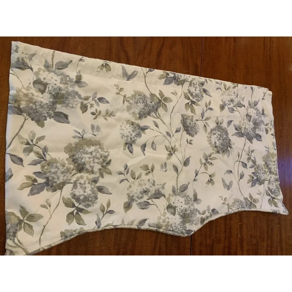 Erie Floral Cotton Blend Scalloped 70” Window Valance